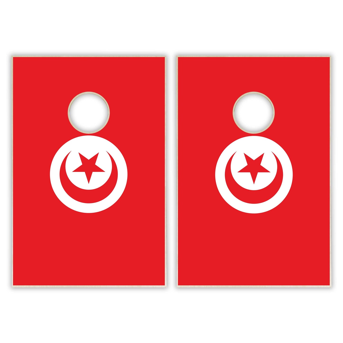 Tunesia Flag Tailgate Cornhole Set