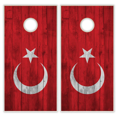 Turkey Flag Cornhole Set