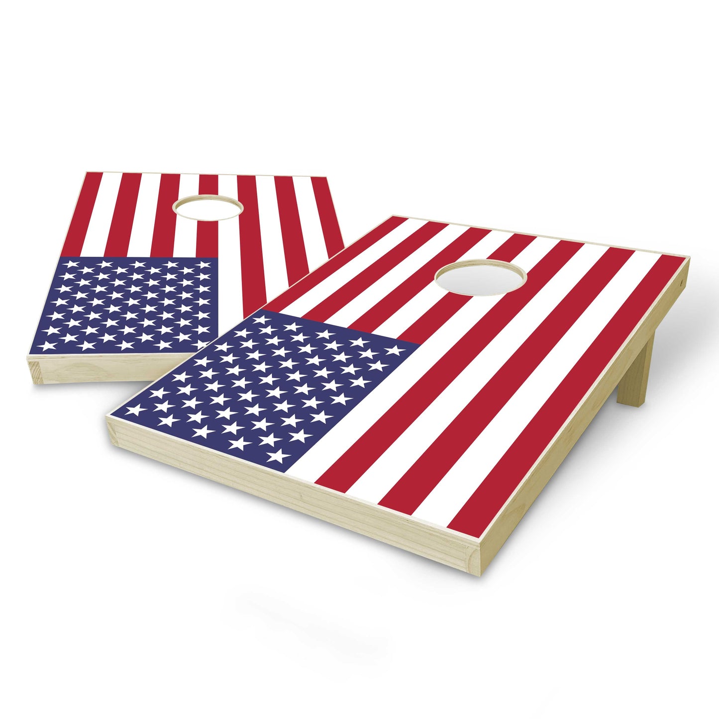 United States Flag Tailgate Cornhole Set