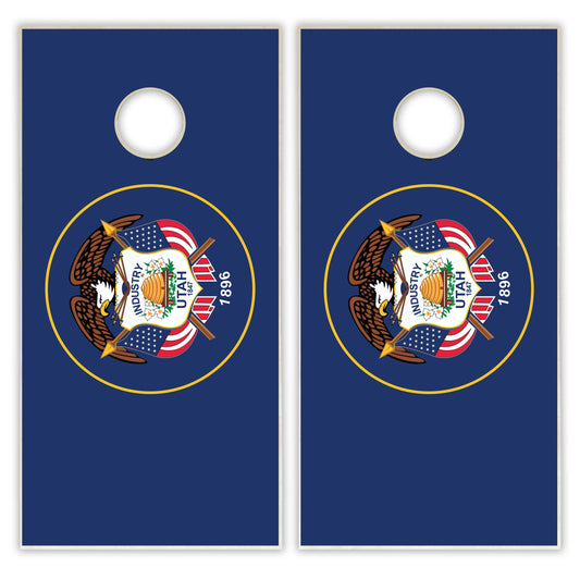 Utah State Flag Cornhole Set