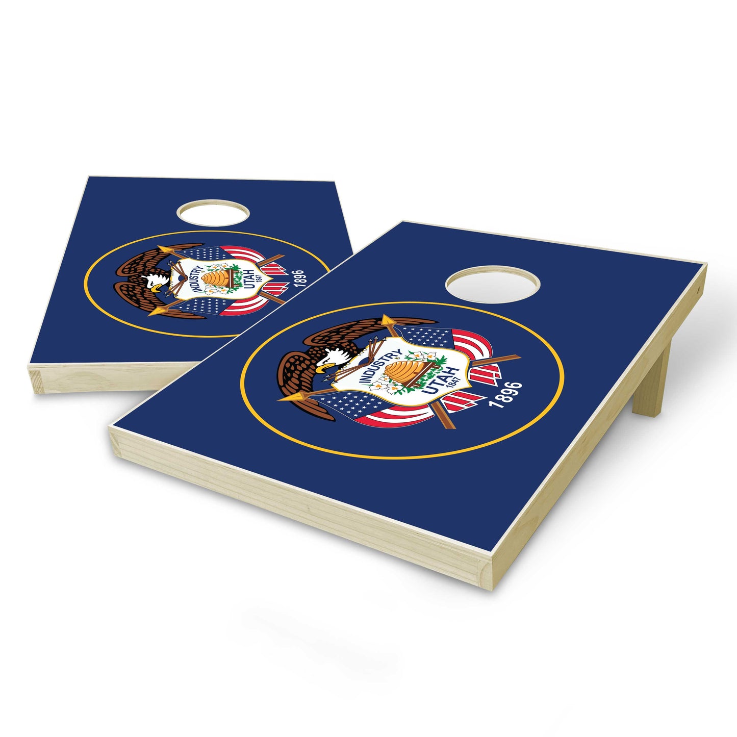 Utah State Flag Tailgate Cornhole Set