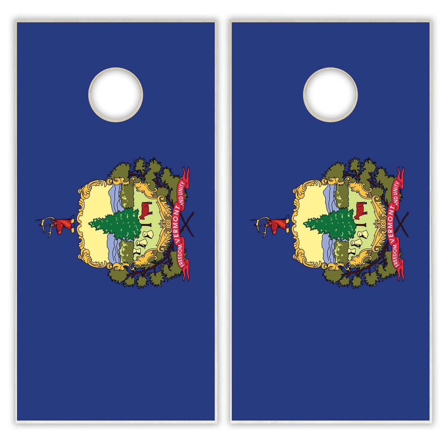 Vermont State Flag Cornhole Set