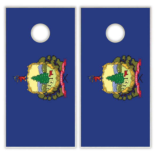 Vermont State Flag Cornhole Set