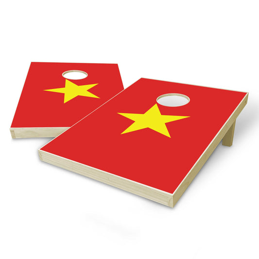 Vietnam Flag Tailgate Cornhole Set