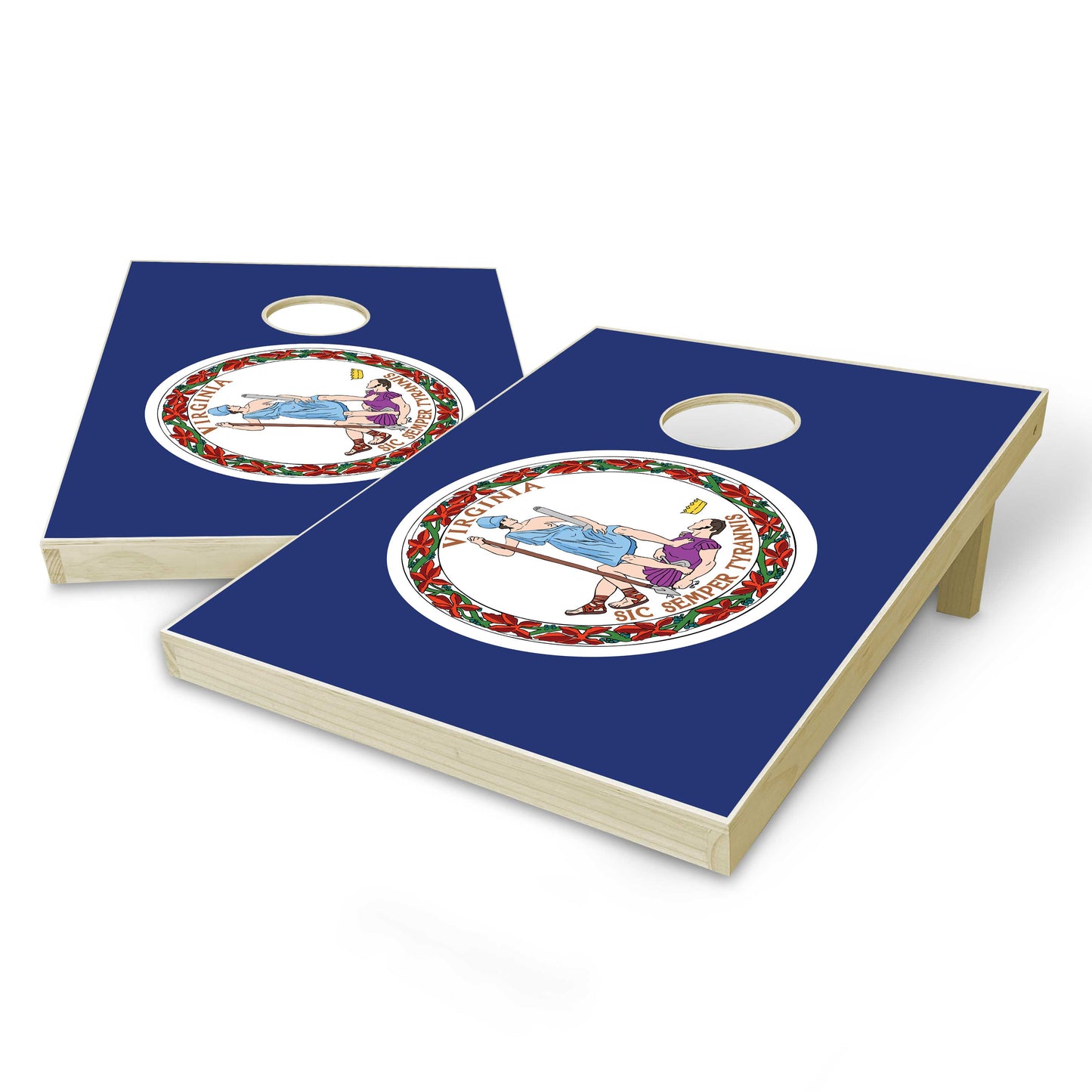 Virginia State Flag Tailgate Cornhole Set