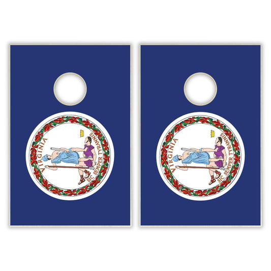 Virginia State Flag Tailgate Cornhole Set