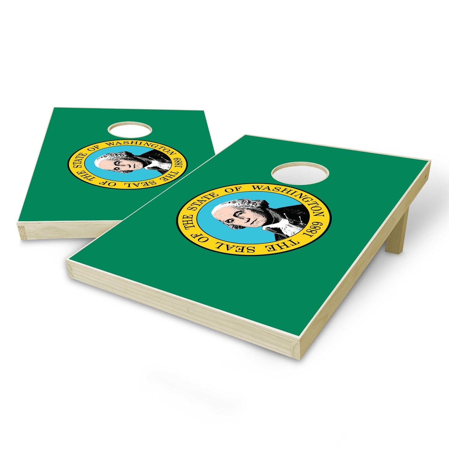 Washington State Flag Tailgate Cornhole Set