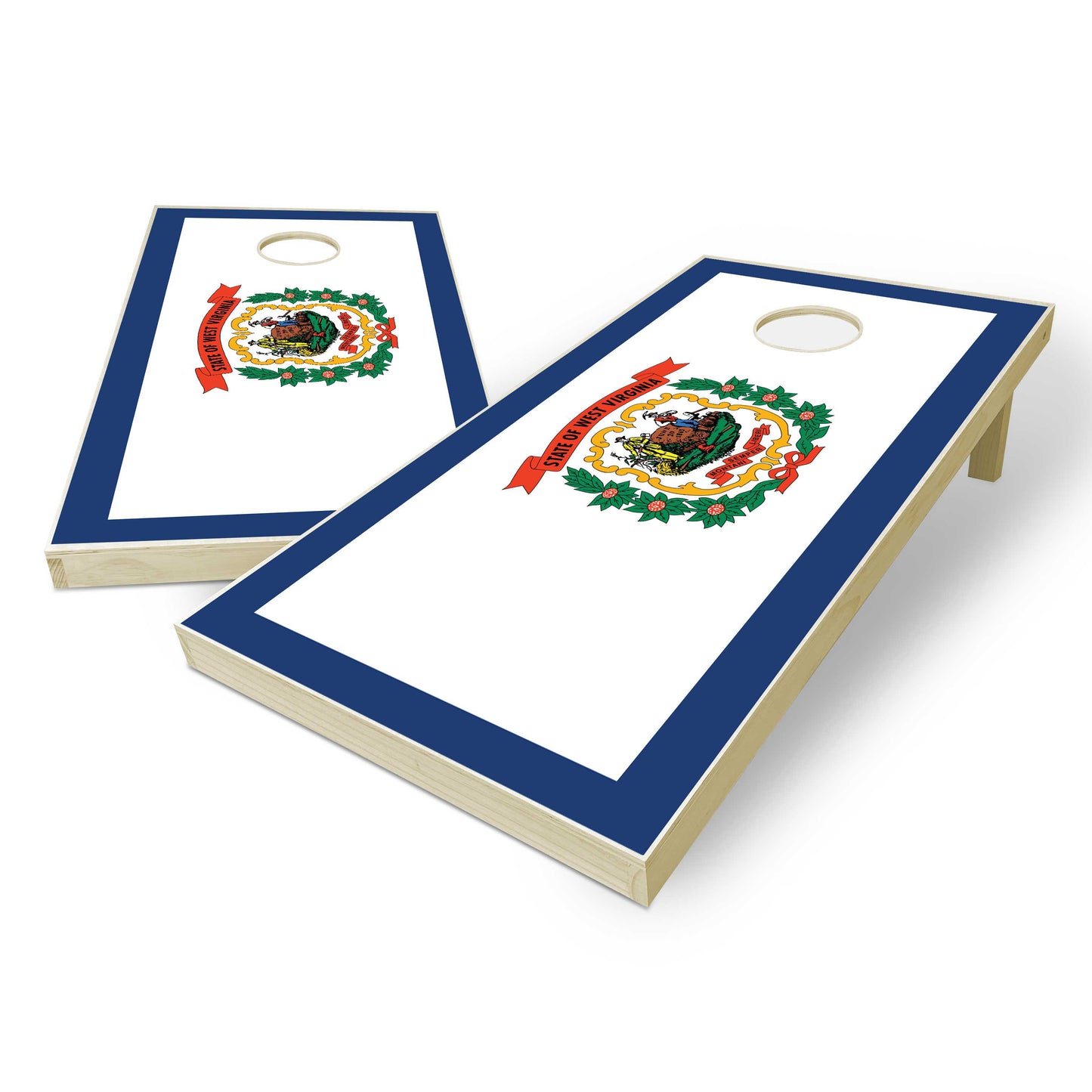 West Virginia State Flag Cornhole Set