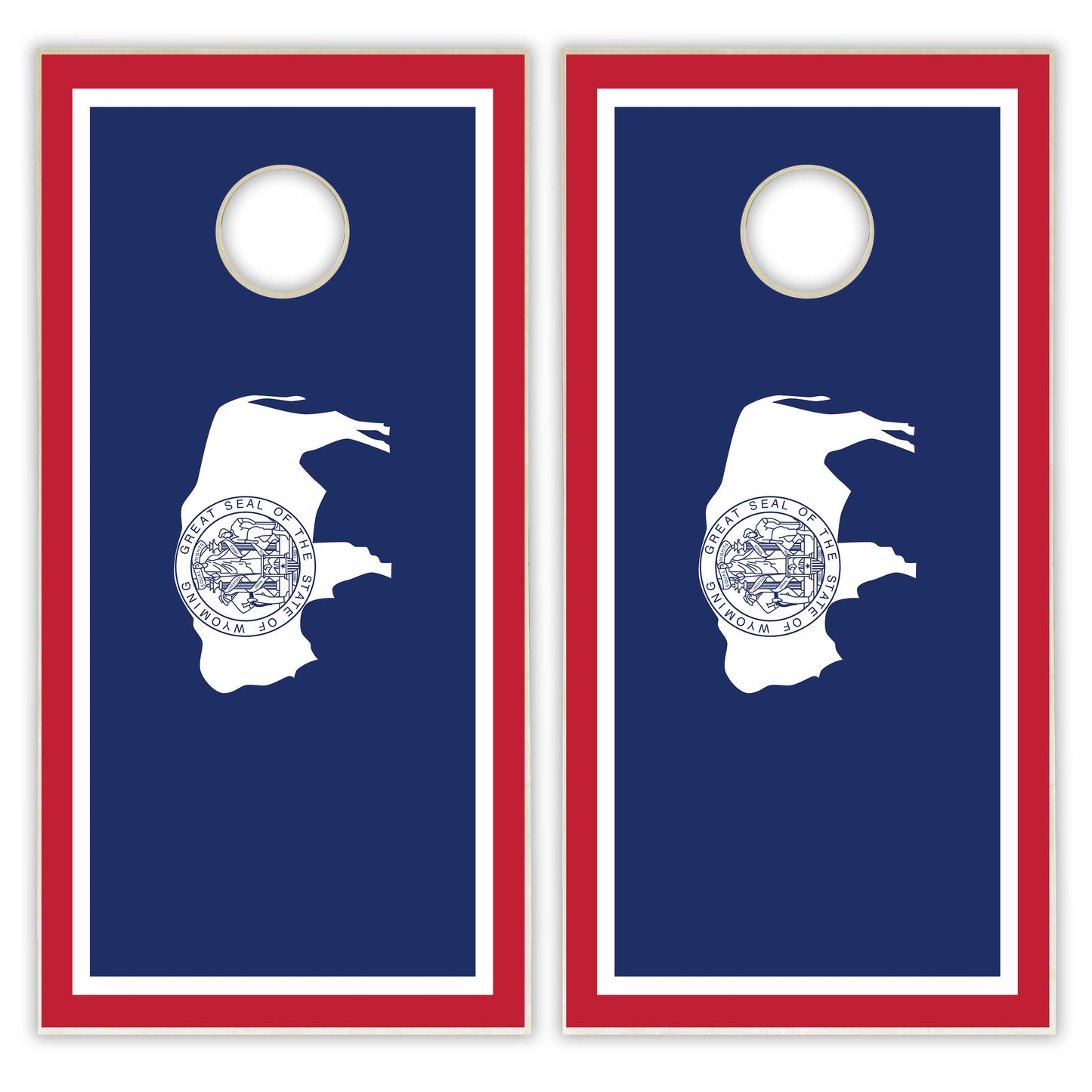 Wyoming State Flag Cornhole Set