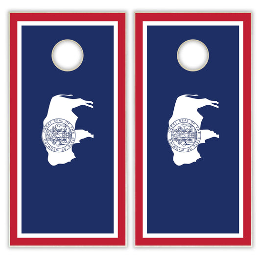 Wyoming State Flag Cornhole Set