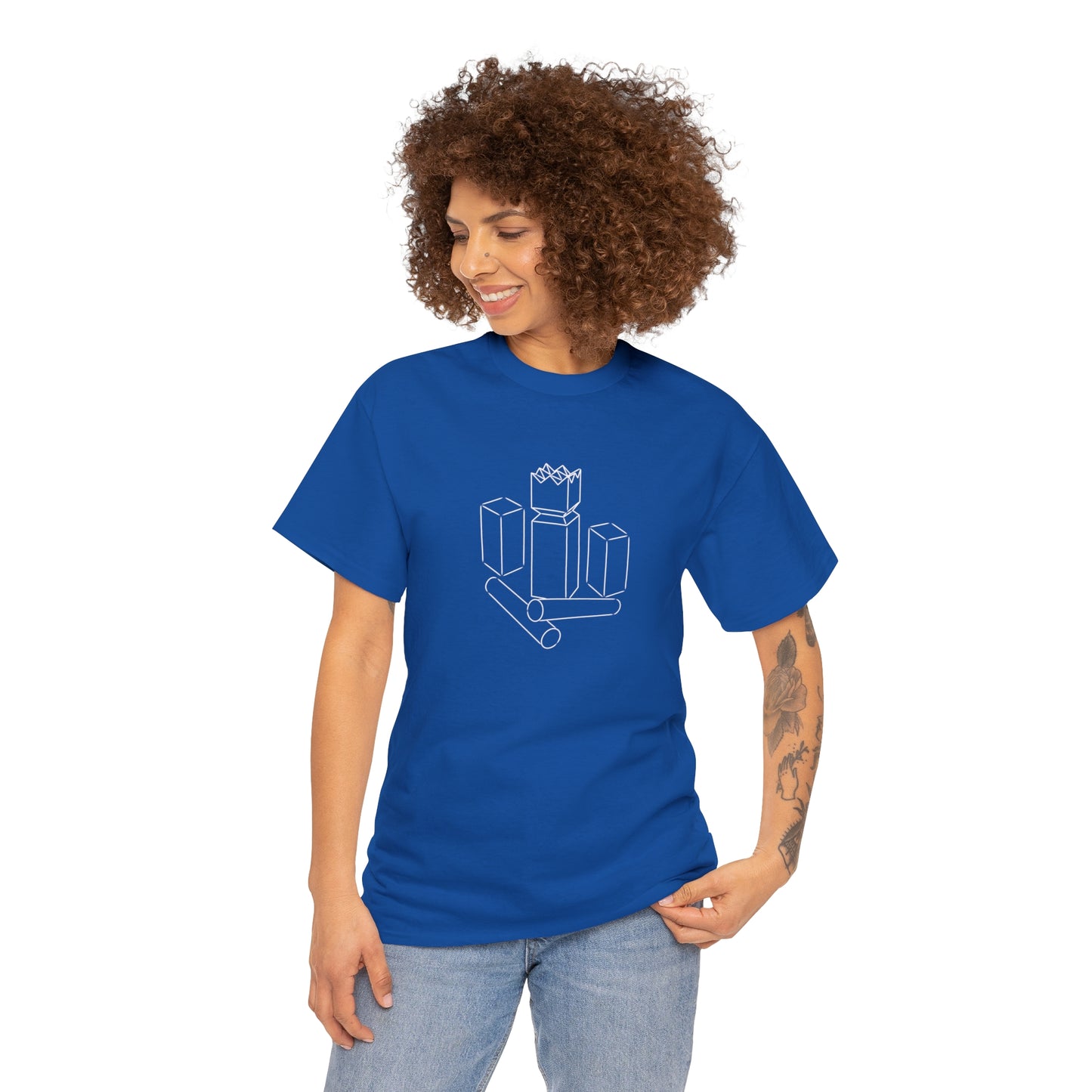 Kubb Yard Game T Shirt Unisex Heavy Cotton Backyard Game T-Shirt