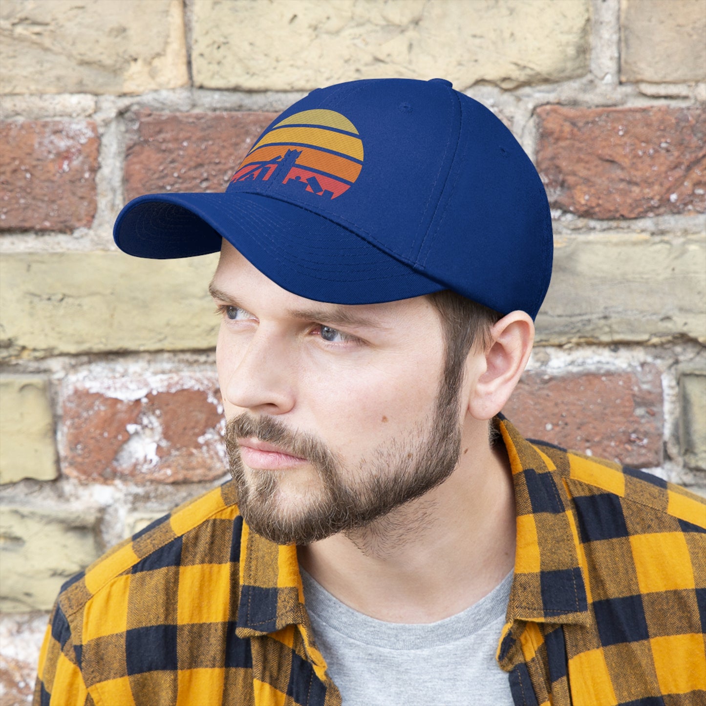 Retro Kubb Yard Game Unisex Baseball Cap