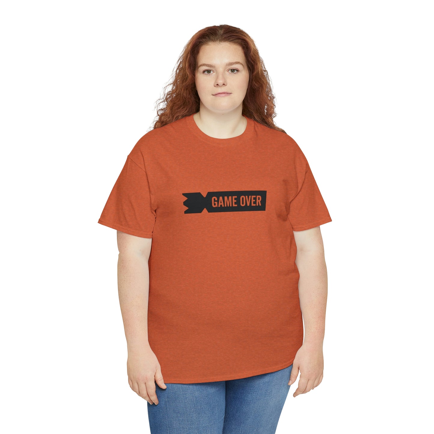 Kubb Game Over Yard Game T Shirt Unisex Heavy Cotton Backyard Game T-Shirt