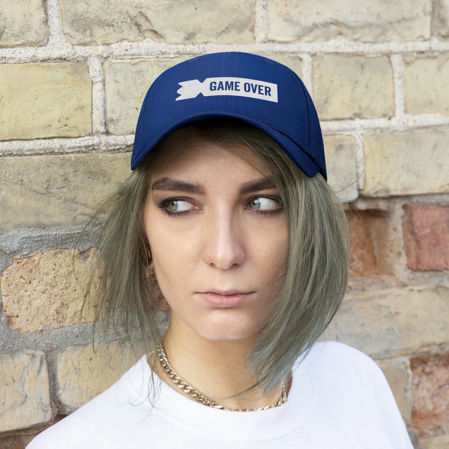 Kubb Game Over Yard Game Unisex Baseball Cap