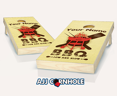 Customized BBQ Cornhole Set