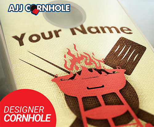 Customized BBQ Cornhole Set