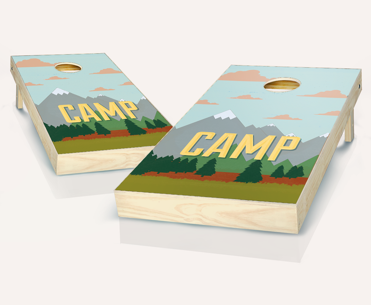 Camping Theme Cornhole Set