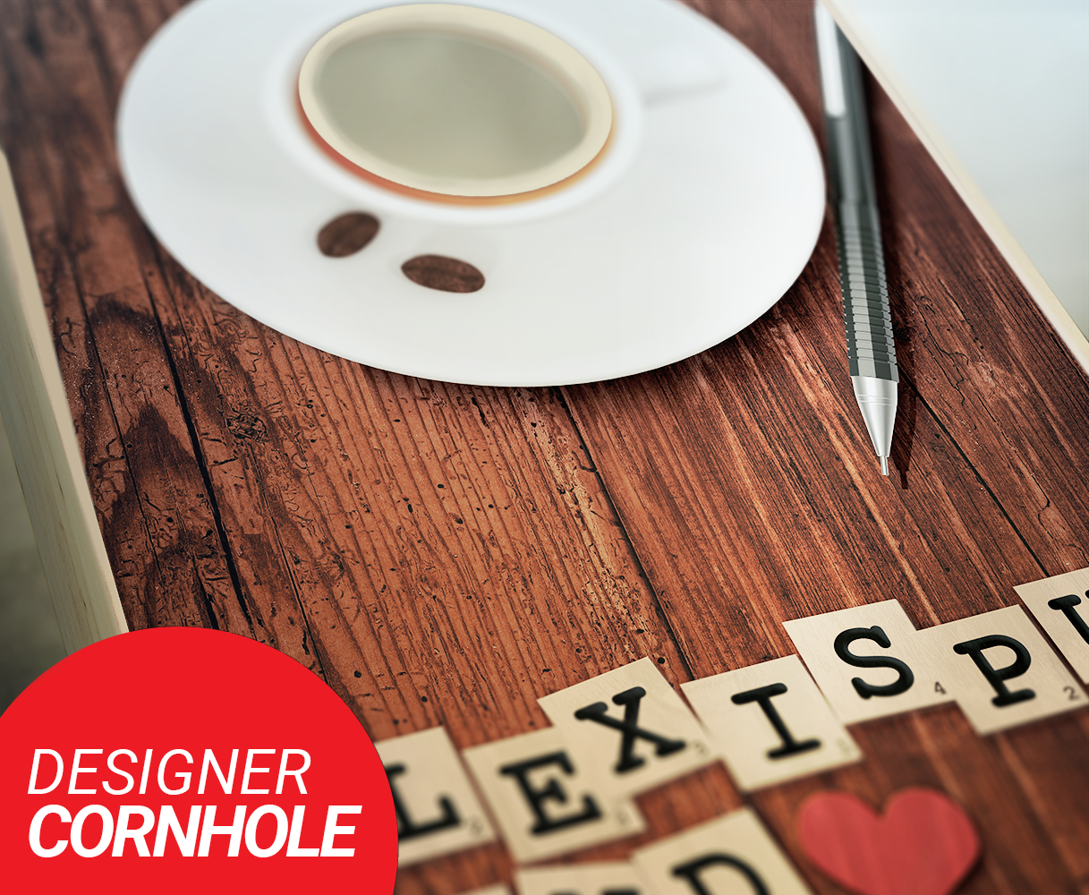 Customized Couples Word Game Wedding Cornhole Set