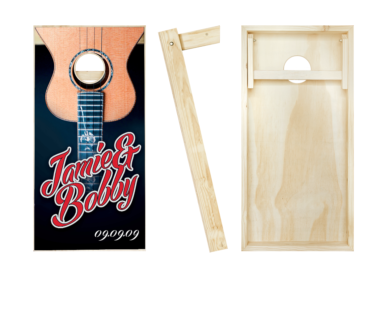 Customized Guitar Cornhole Set