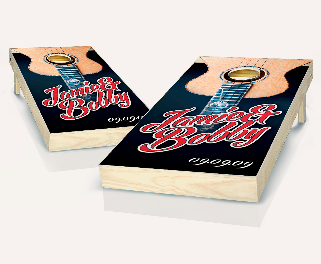 Customized Guitar Cornhole Set