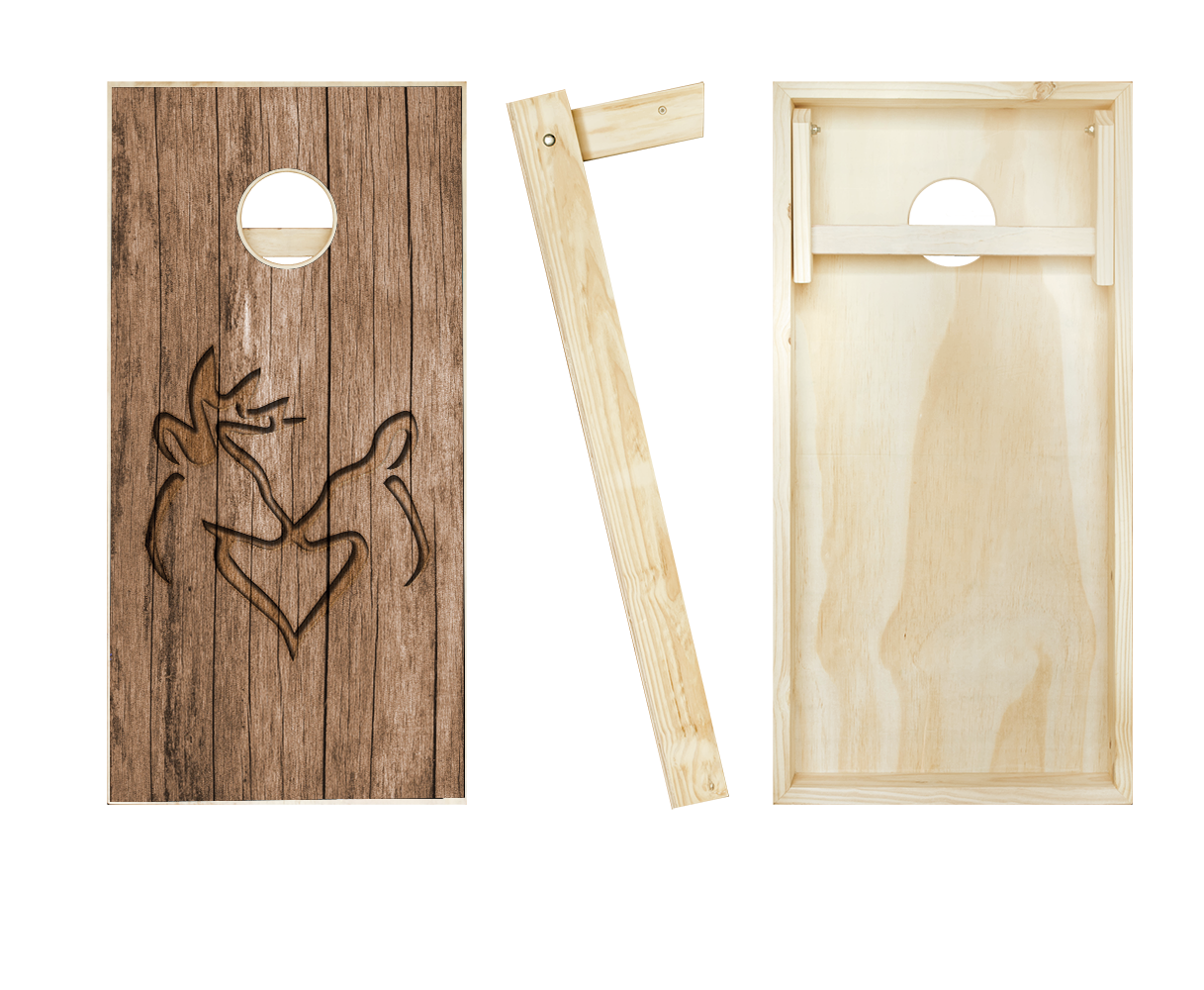 Deer Heart Cornhole Set