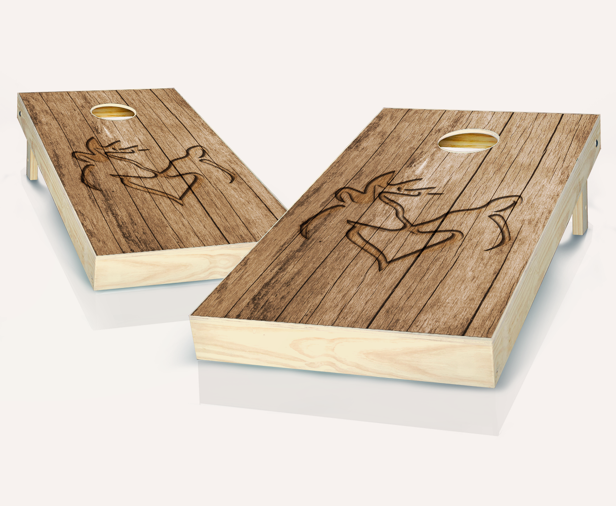 Deer Heart Cornhole Set