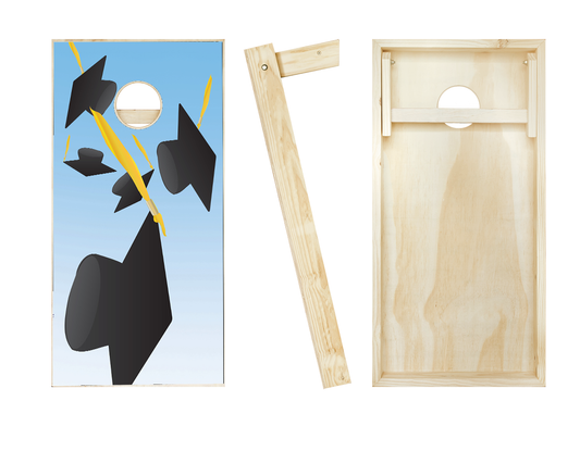 Falling Caps Graduation Cornhole Set