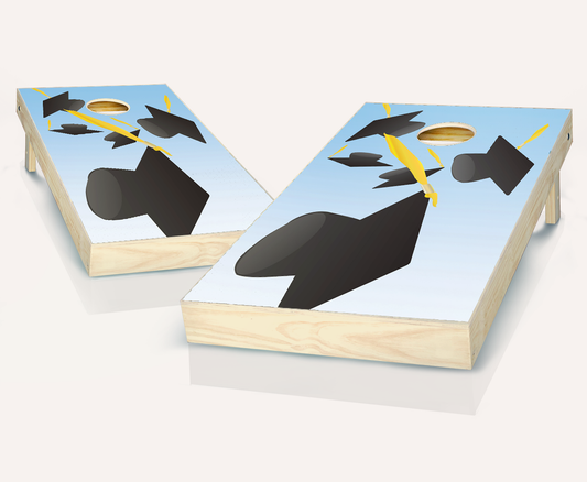 Falling Caps Graduation Cornhole Set