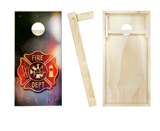 Fire Badge Cornhole Set
