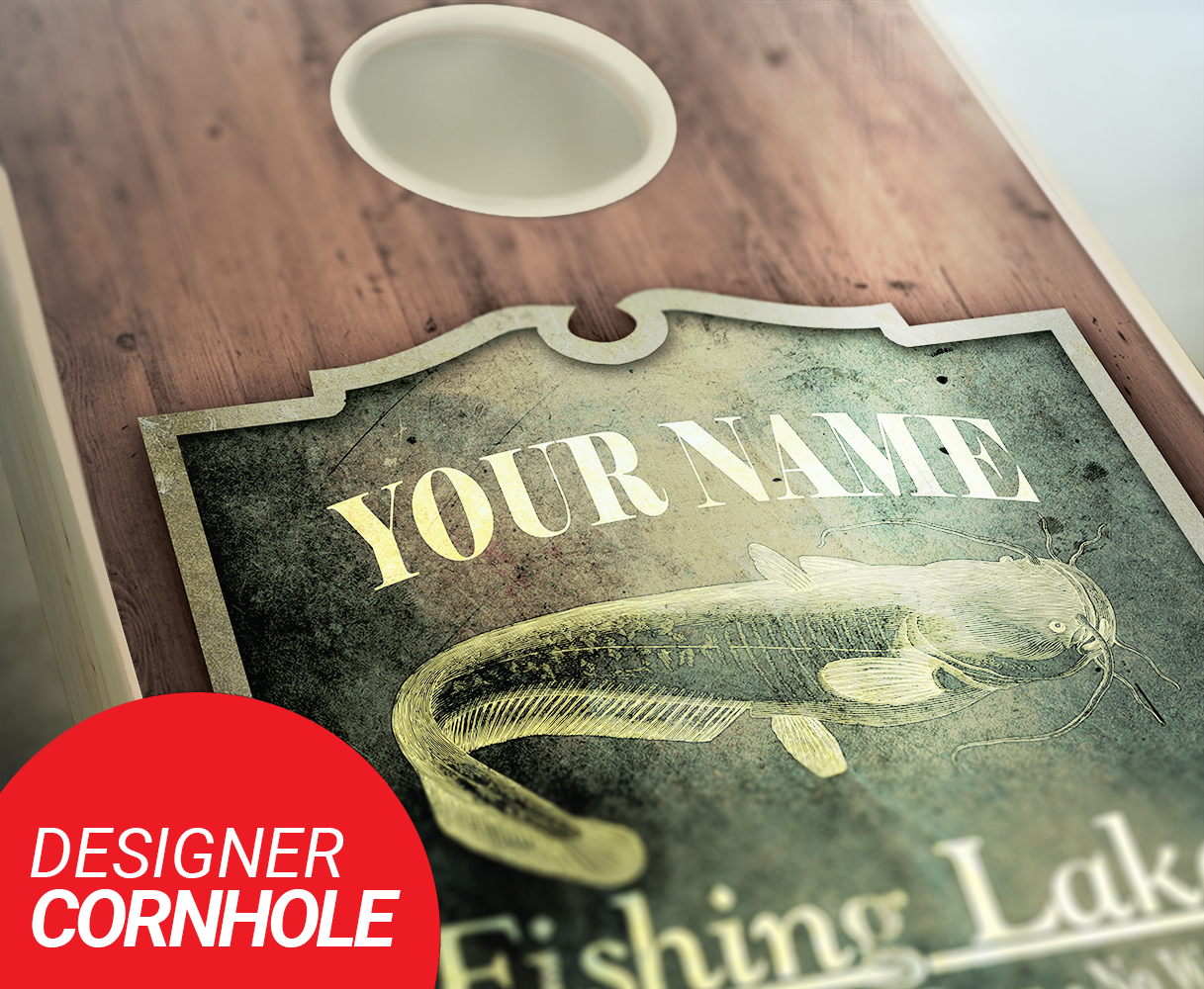 Customized Fishing Cornhole Set