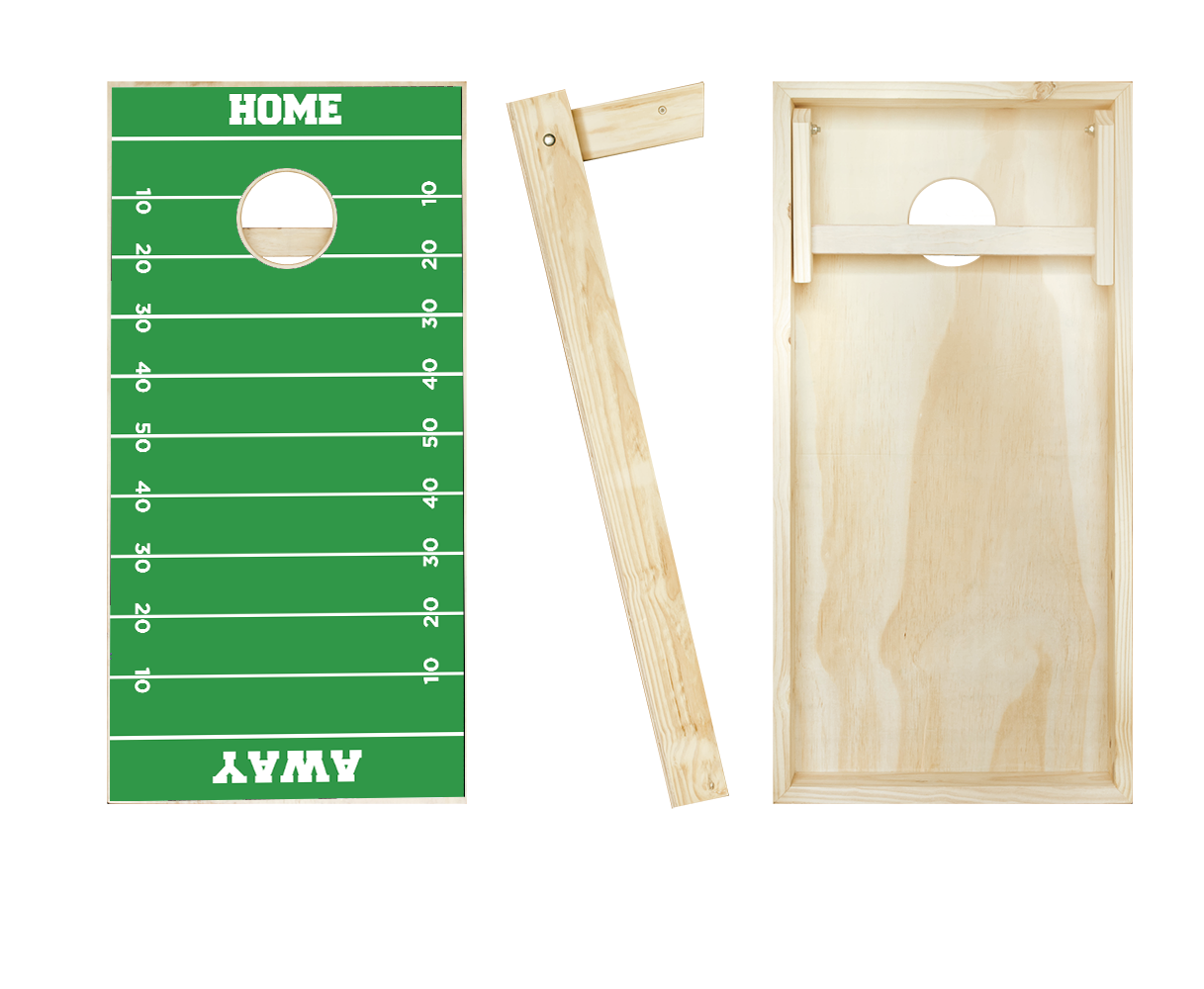 Football Field Home Away Cornhole Set