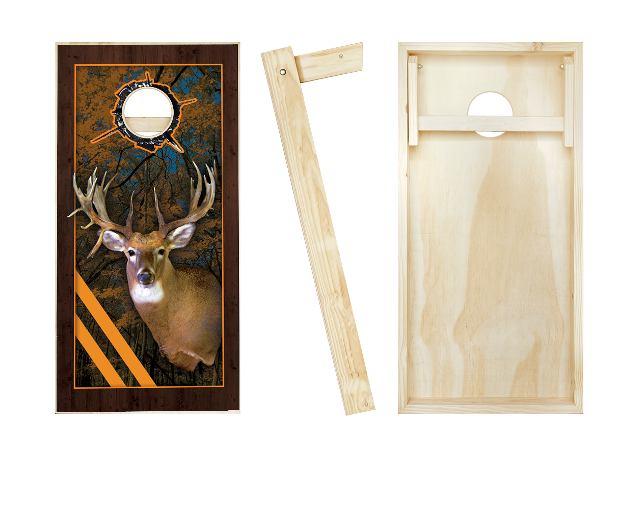 Framed Deer Cornhole Set