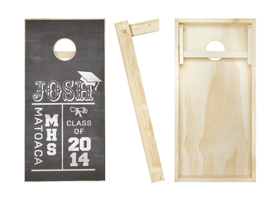 Customized Chalkboard Graduation Cornhole Set