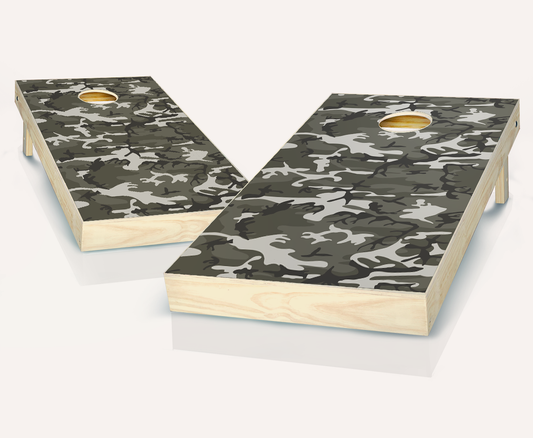 Gray Camo Cornhole Set