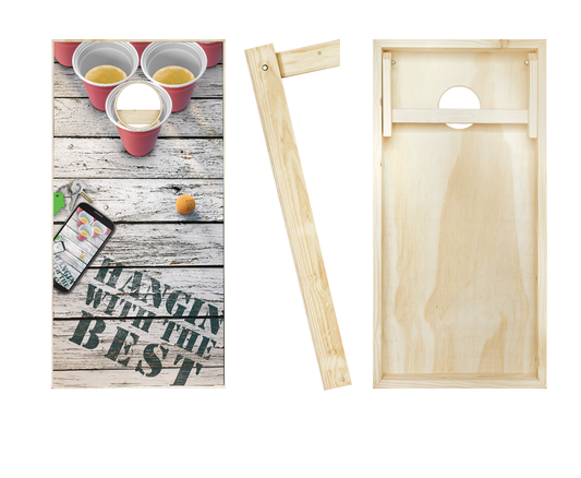 Hanging with the Best Cornhole Set