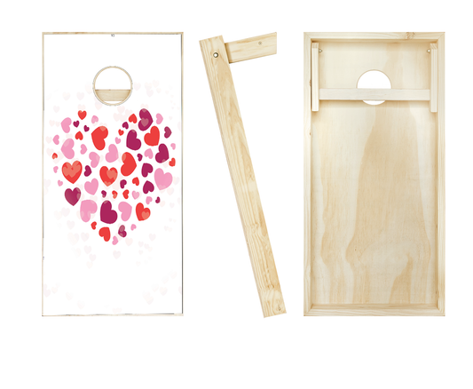 Heart Heart Cornhole Set