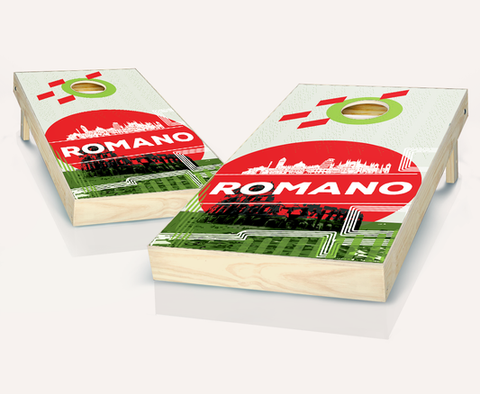 Customized Italian Surnames Cornhole Set