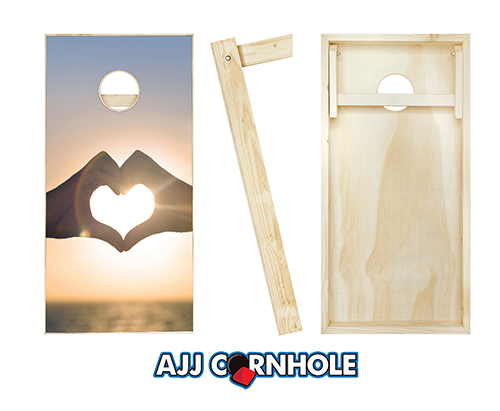 Love Sunset Cornhole Set