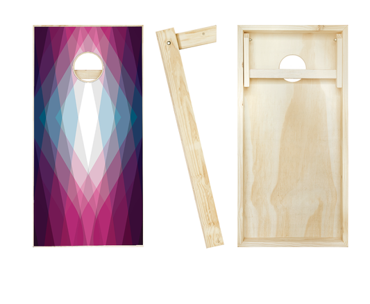 Magenta Crystal Cornhole Set