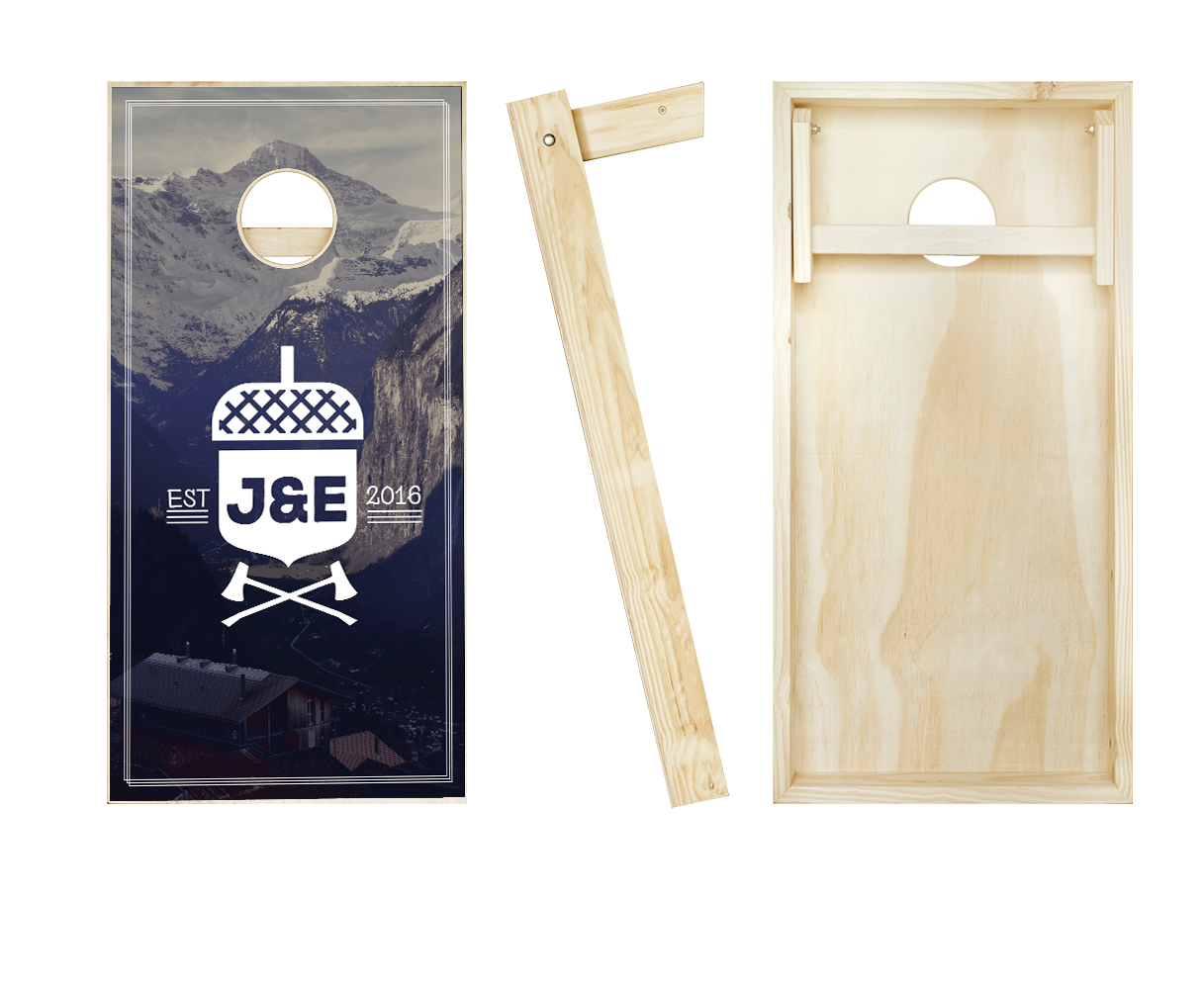 Customized Memoir Wedding Cornhole Set