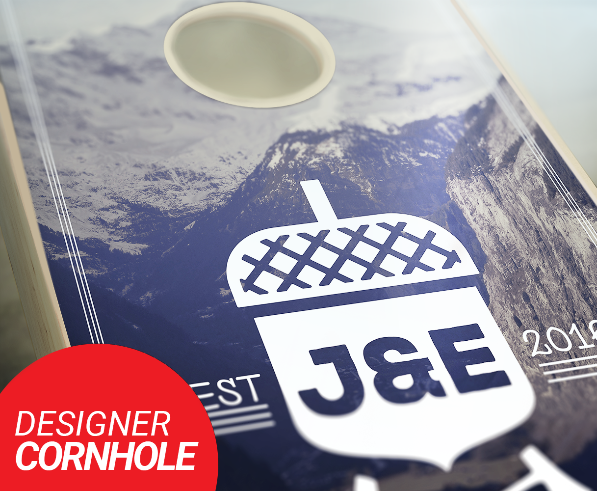 Customized Memoir Wedding Cornhole Set