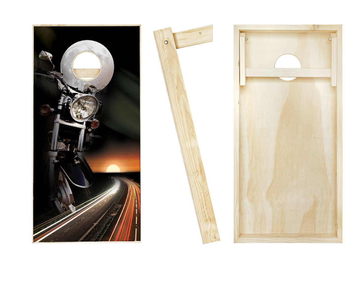 Motorcycle Cornhole Set