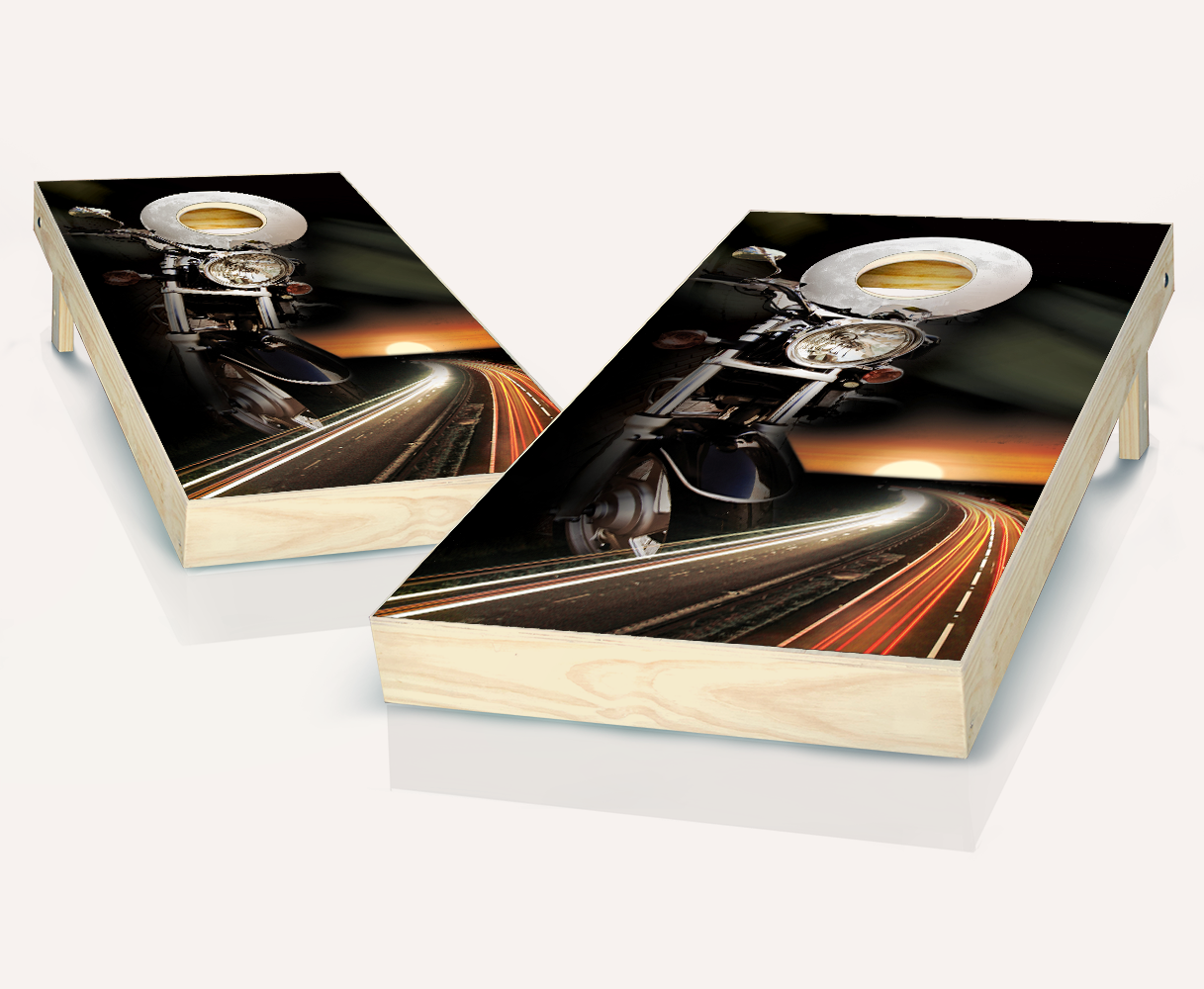 Motorcycle Cornhole Set