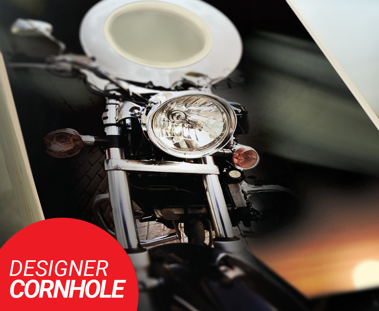 Motorcycle Cornhole Set