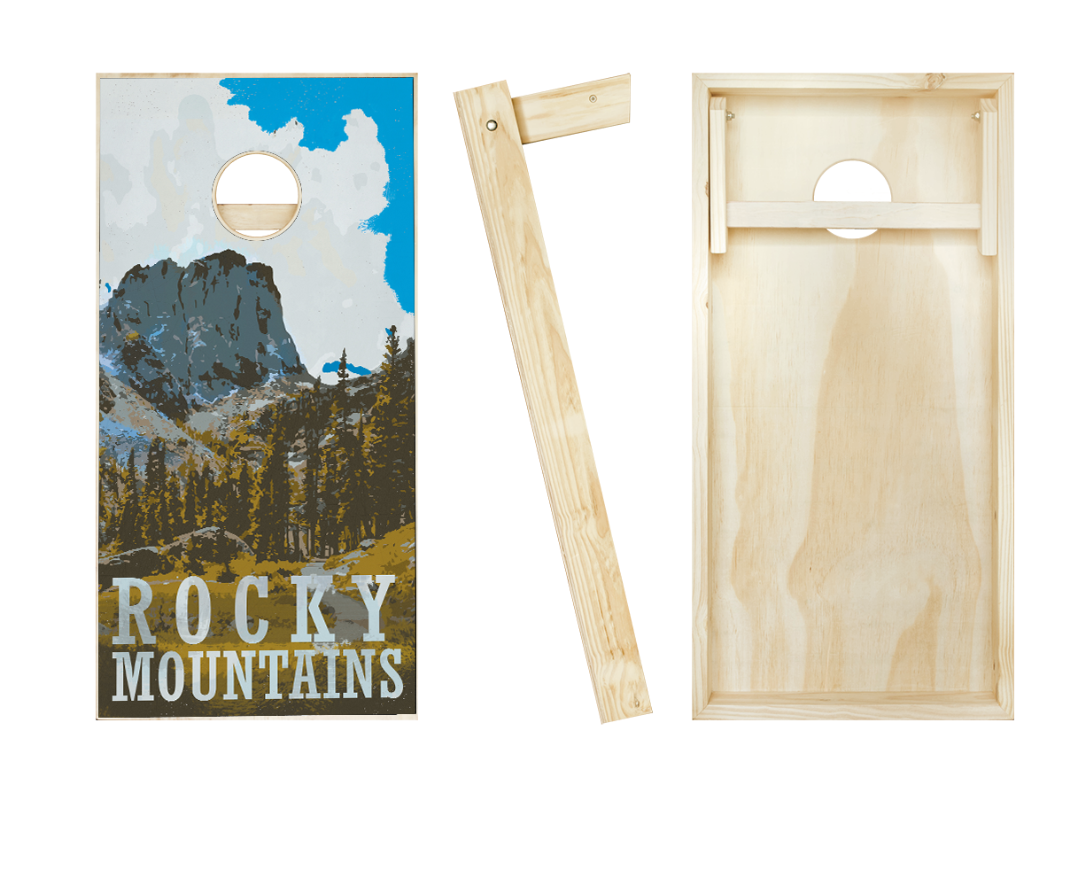 National Parks Rocky Mountains Cornhole Set