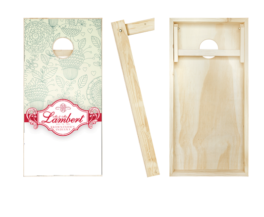 Customized Ribbon Wedding Cornhole Set