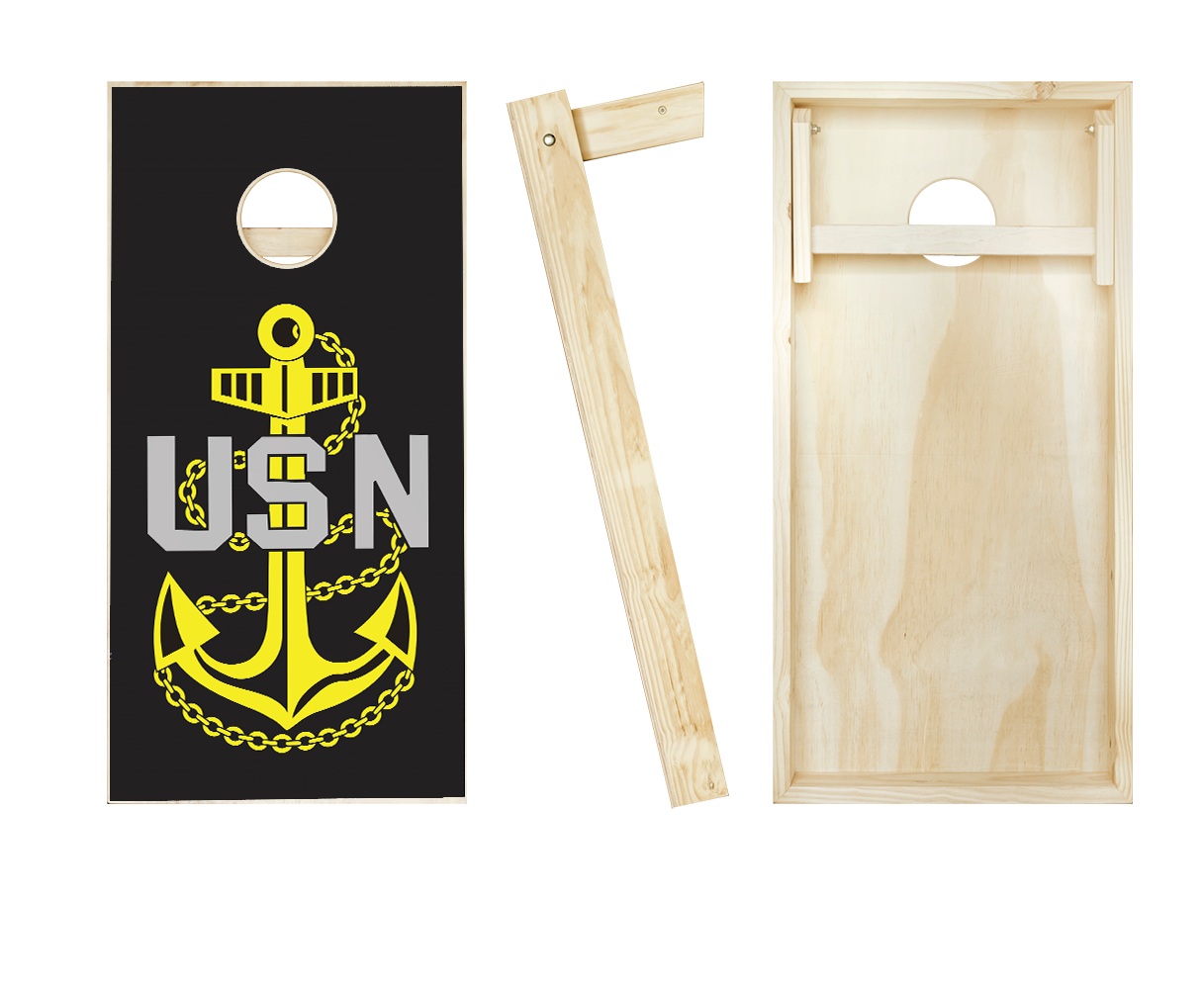US Navy Anchor Cornhole Set