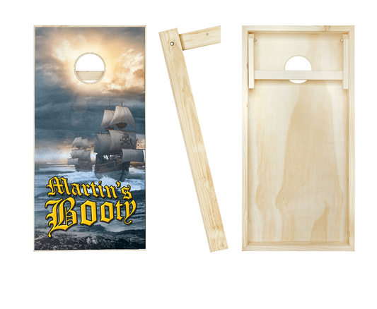 Customized Pirate Ship Cornhole Set