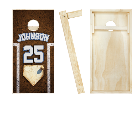 Customized Baseball Cornhole Set