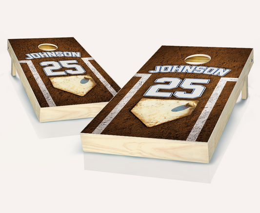Customized Baseball Cornhole Set